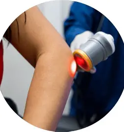 Red laser therapy available at Atlas Physical Therapy